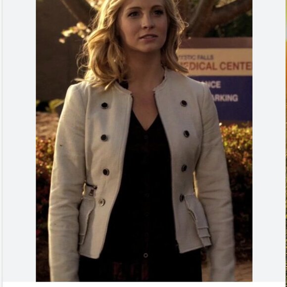 Banana Republic Cropped Tweed Jacket Size P2 Color: Stone - Picture 8 of 8